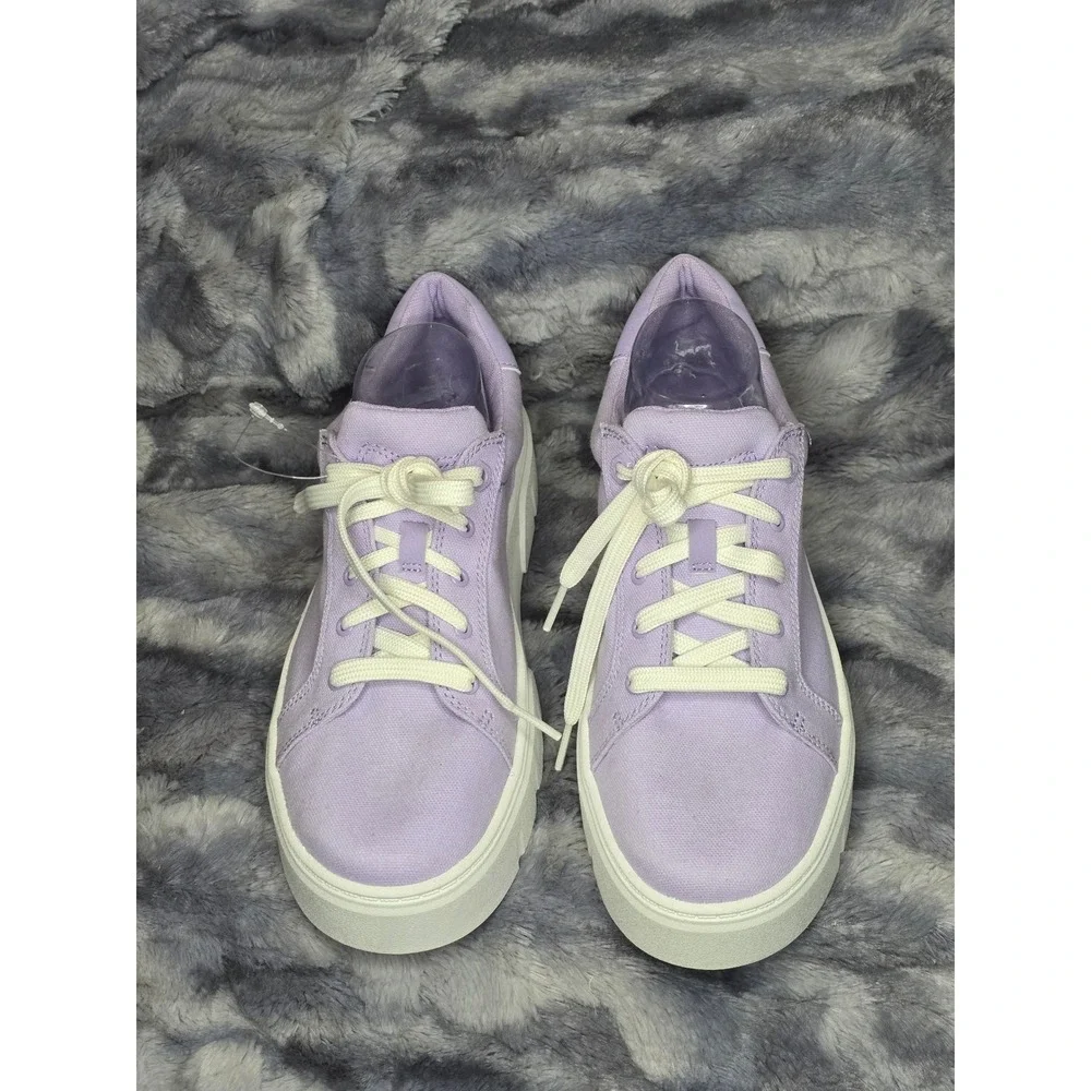 NEW Timberland Laurel Women's Purple/‎ Lilac Platform Canvas Sneakers Size 10